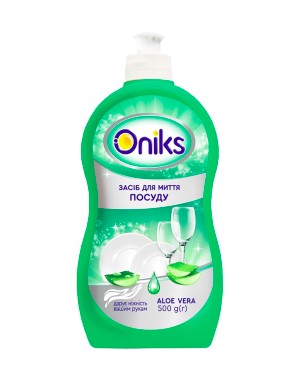 Oniks засіб д/миття посуду 500гр алоє вєра